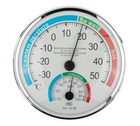 EXTRWORY Termometro e igrometro wireless 2 in 1 con display analogico in gradi Celsius/Fahrenheit, termometro igrometro da parete per interni ed esterni