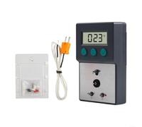 EXTRWORY Tester digitale di temperatura per saldatore per 191AD con MAX HOLD, lettura rapida e spegnimento automatico, strumento per riparazione elettronica e saldatura senza piombo, plastica grigia