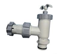 EXTRWORY Valvola di ricambio a stantuffo per pompa filtro piscina Intex 10747 10722, include adattatore in plastica grigia, adatta per piscine da 1500 2500 4000 GPH