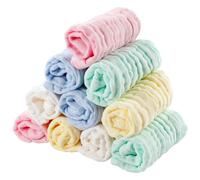 EXTSUD 10 Pezzi Asciugamani Bimbi in Mussola Cotone 25 25cm Panni Lavette Morb