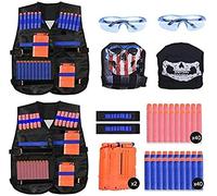EXTSUD 2 Set Gilet Tattico per Nerf Bambini con 90 Pz Accessori