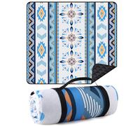 EXTSUD Coperta da picnic, 200x200cm Campeggio Picnic Mat Umidità Pad Mare Cuore Coperta portatile Picnic Impermeabile Coperta da spiaggia con maniglia di trasporto Picnic Mat