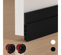 EXTSUD Guarnizione Sottoporta in Gomma Adesivo Pellicola Insonorizzata Antispiffero Antivento Striscia di Sigillatura Paraspifferi Porta Antipolvere (100cm x 2)