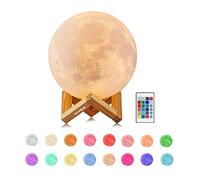 EXTSUD Lampada Lunare 3D Stampata Luna Piena Led Luce Notturna, dia. 15cm