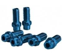 Exustar 4713072842992, Pins Pedal Kit 4mm in Aluminium Blue-40 Pieces Unisex Adulto, Nero, Taglia Unica