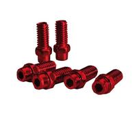 Kit Pins Pedale Freerider 4mm in Alluminio Rosso - 40 Pezzi Exustar per Migliore Presa e Stabilità