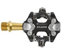 Exustar MTB E-PM222, Pedalo Ciclo Unisex Adulto, Nero, 82x61,5mm