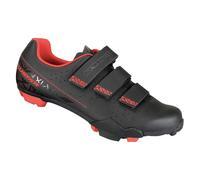 Exustar SM3310-R MTB Scarpe Eu 42-US 9 Rosso / Blk 2 Bullone Tacchetti 3 Cinghie