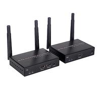 EXVIST 1080P Extender HDMI wireless con loop-out HDMI, fino a 656 piedi, supporto IR, adatto per la trasmissione di video da laptop, PC, YouTube, Xbox One, PS4 a HDTV o proiettore ecc.