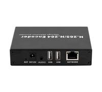 EXVIST Codificatore video H.265 1080P HDMI, USB 2.0 per webcam 1080P, decoder video RTSP, Compatible with ONV/HK, decoder di rete live streaming per YouTube, Facebook, Wowza, Twitch