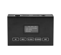EXVIST Codificatore video HDMI H.265 1080P con loopout, schermo di visualizzazione per indirizzo IP e stato, slot per scheda SD (max. 128 GB) - Streaming live su YouTube, Facebook, Vimeo, IPTV