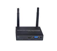 EXVIST Extender HDMI Wireless VGA 100M 1080P 1x Solo Ricevitore, Doppia Uscita HDMI e VGA, Fino a 328 Piedi, Supporto IR, Adatto per la Trasmissione di Video da, Youtube, PS4 a HDTV o proiettore