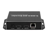 EXVIST H.265 1080P PoE HDMI Encoder video w/HDMI Loopout, Encoder HDMI per sorveglianza CCTV, streaming live su YouTube, con slot per schede SD Max.128G, Compatible with ONV/HK HTTP RTMP RTSP TS