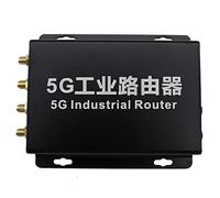 EXVIST Modem LTE 5G con slot per schede SIM, 5G DTU con RS232 RS485, 2x Gigabit RJ45, Dual Mode NS SA, APN/VPN, adatto per elettricità, videosorveglianza, controllo industriale ecc (RM500Q-GL)
