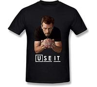 EXVXZ Dr House MD Men T Shirt Comfy Plus Size Cotton Crewneck Custom Tshirt Men Men Black S