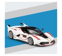 EXYFRUX Veicoli in Lega pressofusa Scala 1:24 per Ferrari FXX K Modello di Auto Classica in Lega Pressofusa, Modello di Simulazione in Miniatura, Collezione Decorativa Auto da Collezione(White)