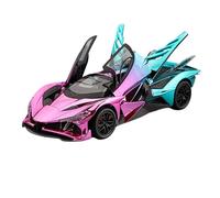 EXYFRUX Veicoli Lega Pressofusa 1:24 per Apollo Evo Supercar Modello Auto in Lega con Portiere Completamente Apribili, Suoni E Luci, Modello Statico A Trazione Posteriore Auto Collezione(Powder Blue)