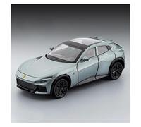 EXYFRUX Veicoli Lega Pressofusa 1:32 for Ferrari Purosangue FUV Modello di Auto in Lega Simulazione Suono E Luce Modello di Veicolo Ornamenti Hobby Auto Collezione(Chrome)