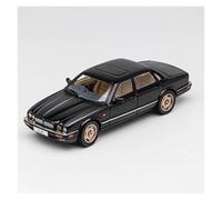 EXYFRUX Veicoli Lega Pressofusa Scala 1/64 per Jaguar XJ Retro Classic X300 Modello di Auto in Lega Pressofusa Statica, Modello di Simulazione in Miniatura Auto Collezione(Black)