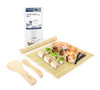 Exzact 4 pezzi kit sushi bambù arrotolare stuoie riso Paddle Spreader set
