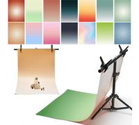 Exzycke 7 sfondi fotografici 3D graduali con supporto, 86,4 x 58,4 cm, double face, sfondi da tavolo per alimenti, gioielli, cosmetici, trucco
