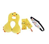 Eyand Baby Car Child Seat Set accessori - testa di sostegno del collo e della copertura della cinghia della cinghia per Seat sicurezza del bambino o passeggino - Cartoon pollo giallo - 1-4 anni