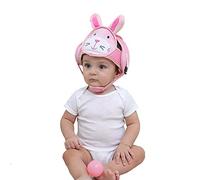 Eyand Casco di sicurezza per bambini - Copricapo traspirante Cappuccio protettivo di sicurezza regolabile per i bambini Impara a camminare, Cappello da bambino con protezione (Coniglio rosa)