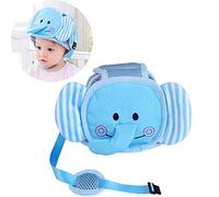 Eyand Casco di sicurezza per bambini - Copricapo traspirante Cappuccio protettivo sicurezza regolabile per i più piccoli Impara a camminare, cappello da bambino protezione per la testa (elefante blu)