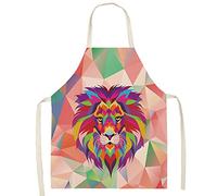 Eyands Grembiule da cucina per bambini - grembiule da cucina in lino con motivo carino, grembiule da cucina con pittura da giardinaggio