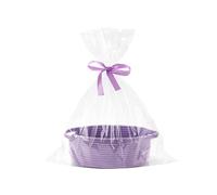 Eyands viola piccoli cestini per regali vuoti, cesto regalo intrecciato con sacchetto e nastro,corda di cotone per bambini gatto gatto bidone del gatto,un grazioso organizzatore di vivaio per bambini