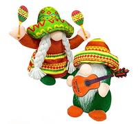 Eyccier Carnival GNOME Coppia Carina Gonk Messicano Gonk Hawaiian Peluga Bambola Senza Volto per Decorazioni per la casa Estiva Ornamento per Feste hawaiane 2 Pezzi
