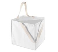 Eyccier Sagno organizzatore di gancere 14x14x14 2 vaso pieghevole per tela pieghevole con maniglia per la casa per la casa e l'organizzazione, bianco.
