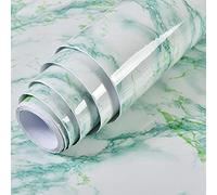 EYCFSJ Pellicola Autoadesiva Mobili Adesivo Autoadesivo Con Motivo In Marmo Di Pietra Verde Adesivo Per Ristrutturazione Di Mobili Ad Alta Temperatura Impermeabile E Resistente Agli Oli 80 Cm X 500 C