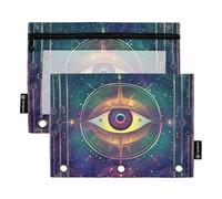 Eye Astral Vision Raccoglitore tascabile trasparente per raccoglitori con 3 anelli per contenitore da ufficio