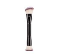 Eye Brush, Contour Tool, Makeup Applicator, Double-Ended Design, Soft Synthetic Bristles, Compact Size, Daily Beautys Routine, Made Of Artificial Fiber Aluminum Tube Material, 6.89x1.57in