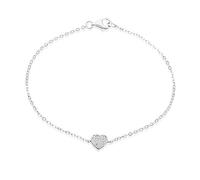 Eye Candy - Braccialetto 925 argento proiettile zirconia_cubica Donna, Argento, 18.5 centimeters - ECJ-BR0112