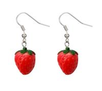 Eye Catching Fragola Orecchio Gocce Simulazione Frutta Forme Earwears Leggero Trendy Orecchio Ciondolo Ornamento Gioielli Gioielli Moda, Grande, come descritto, come descritto