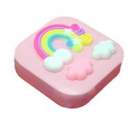 Eye-Catching Rainbow Look: Featuring a delightful rainbow and white cloud | Eye-Catching Rainbow Look: Featuring a delightful rainbow and white cloud, this tooth fairy box not only entertains with it