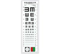 Eye Chart Light Box, LED Eye Vision Chart, Standard Eye Exam Chart, 2.5/5m Measurement Distance and Remote Dimming, No Fade and No Glare, for Clinics, Schools, Optical Shops, Hospitals(90*30*0.6cm/35.