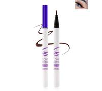 Eye Liner Marrone Waterproof, opaco setoso Matita Occhi Liquido Resistente alle sbavature, Colore intenso Eyeliner, Impermeabile e Durevole 24H, Pennino Ultra-sottile per un Controllo Facile, Trucco
