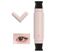 Eye Liner Stamp, Waterproof Liquid Quick-Dry Formula, Long-Lasting Smudge-Proof Finish, Black/Brown -Ended Wing Stamp, for Women Daily Makeup and Travel (Black)