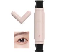 Eye Liner Stamp, Waterproof Liquid Quick-Dry Formula, Long-Lasting Smudge-Proof Finish, Black/Brown -Ended Wing Stamp, for Women Daily Makeup and Travel (Tea Brown)