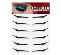 Eye Liner Stickers Cosmetic, Waterproof Adhesive Decals, 6 Pair Instant Makeup Tool with Premium Build, Beauty Care System with Smart Design, Smooth Eye Enhancer, Essential Companion for Women Girls