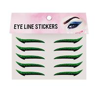 Eye Liner Stickers, Eyeshadow Eyelash Patches, Waterproof Makeup Strips, Long Lasting Adhesion, Easy Peel Application, Perfect for Ladies Girls Wives Daily Use Parties Weddings, 1.69x0.91 inches
