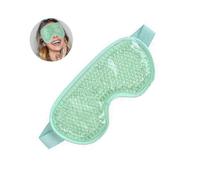 Eye Mask, Reusable Beads Ice Pack, Hot Cold Therapy for Puffy Eyes, Dark Circles, Migraines, Headache Pain Relief, Adjustable Strap, Soft Fabric Backi