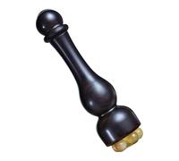 Eye Massager Tool, Portable Wooden Facial Roller - 12x4cm Handheld Massager with Pressure Nodes, Solid Beechwood Tool with Ergonomic Grip, for Home, Travel, Shower, Relaxation, Facial Rejuvenation