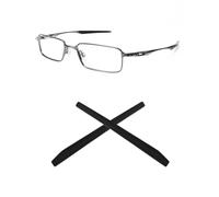 Eye Opening Stuff Earsocks - Auricolari di ricambio compatibili con occhiali da sole Oakley Mono Shock OX3098, colore: Nero