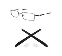 Eye Opening Stuff Kit di ricambio per auricolari e nasello in gomma compatibile con occhiali da sole Oakley Mono Shock OX3098, nero