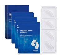 Eye Patches Korean Malora Microglow, Maschera per Occhi Deep Care per Occhiaie Rughe Borse Sotto Gli Occhi e Gonfiori, Maschere Idratanti per Il Contorno Occhi per Dormire(1 Box)