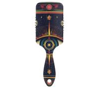 Eye Pattern Tarocchi spazzola antistatica capelli ricci Progettato bagnato asciutto pennello per tutti i tipi di capelli con manico ergonomico cepillo para cabello de mujer
